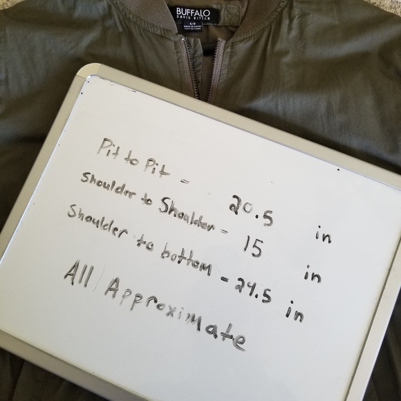BUFFALO Olive Green Bomber Jacket - Picture 6 of 6